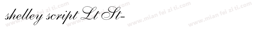 shelley script Lt St字体转换